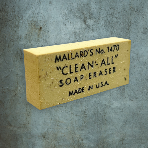 Vintage Mallard's No. 1470 Clean All Soap Eraser, Made in USA Full Box