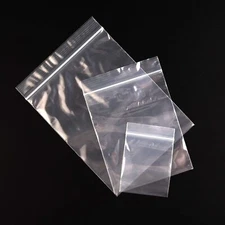 Clear Zip Seal Plastic Bags 4 Mil Heavy Duty Poly Reclosable Zipper Top Lock 4ML