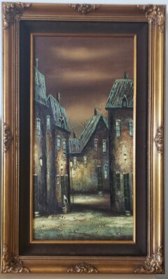 Vintage Artistic Interiors Certification #40469Oil Painting On Canvas unknown ar