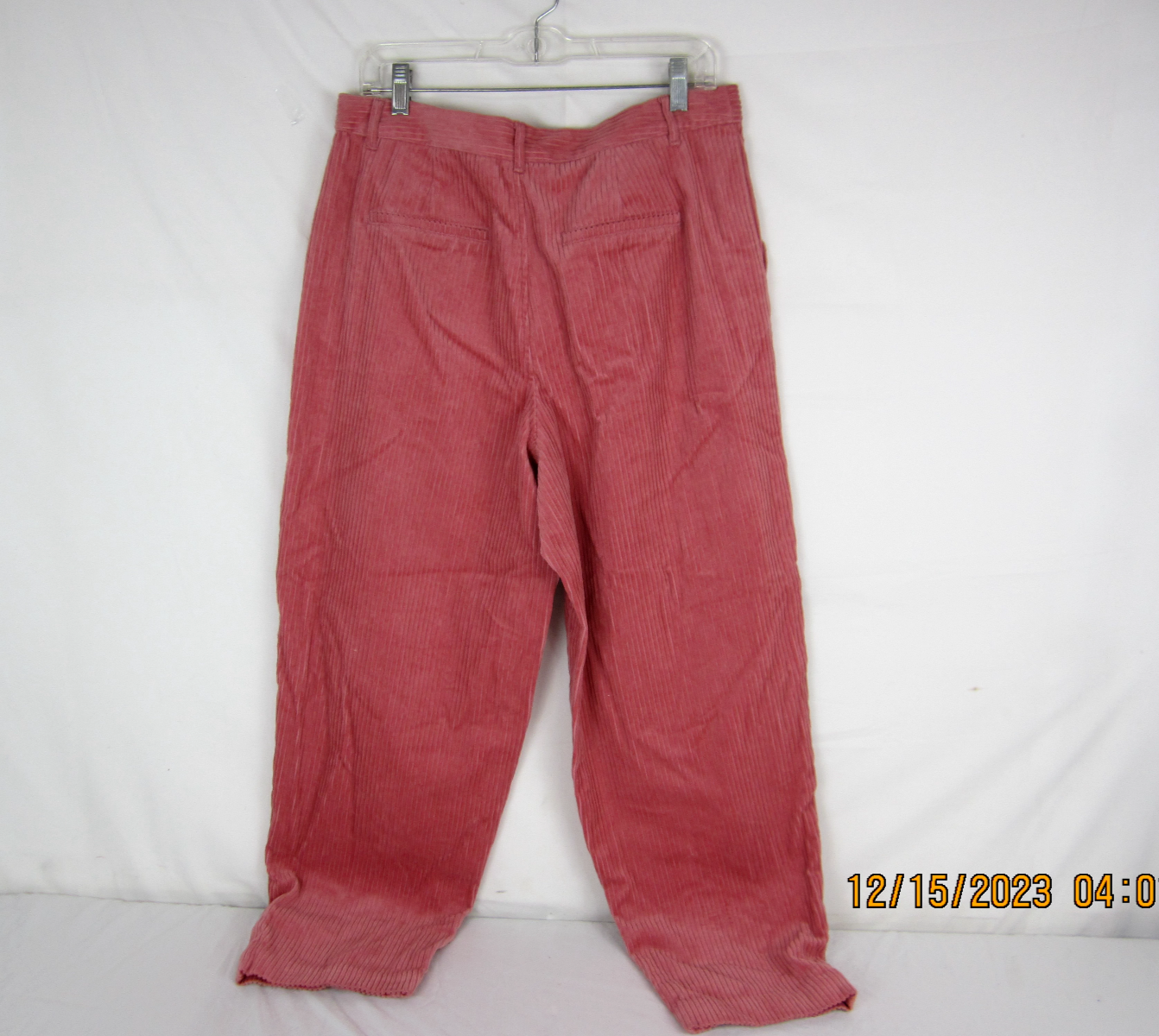 FILA Blazer donna canottaggio rosa velluto a coste pantaloni gamba dritta 12