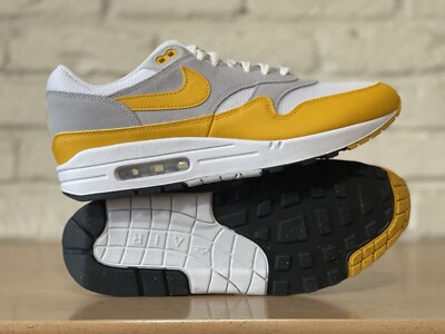 Nike Air Max 1 ESS White University Gold Running Shoes FZ5808-101 Men Size 10