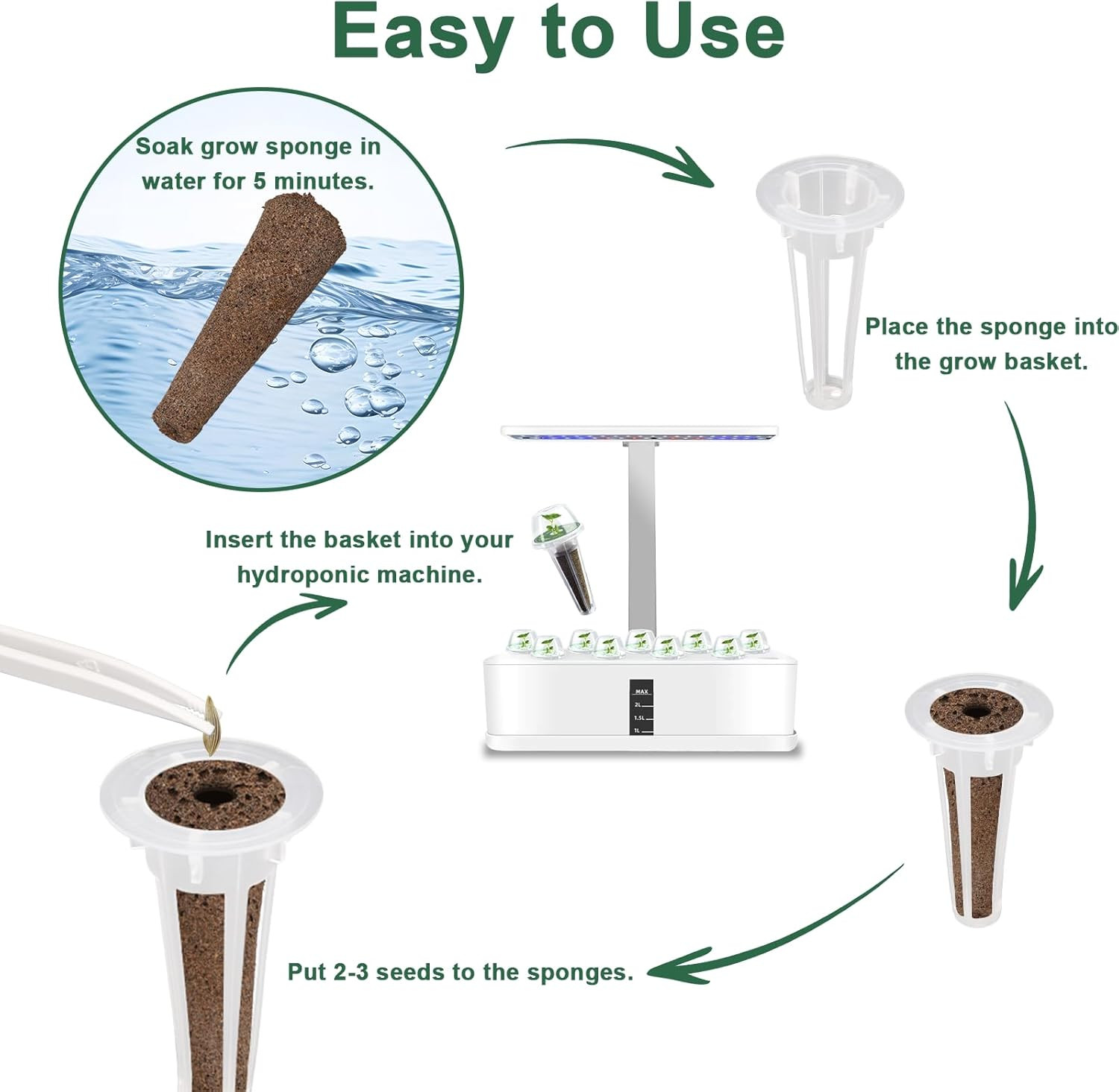 14 Pods Gourmet Herb Seed Pod Kit for Aerogarden, with Basil, Parsley, Thyme