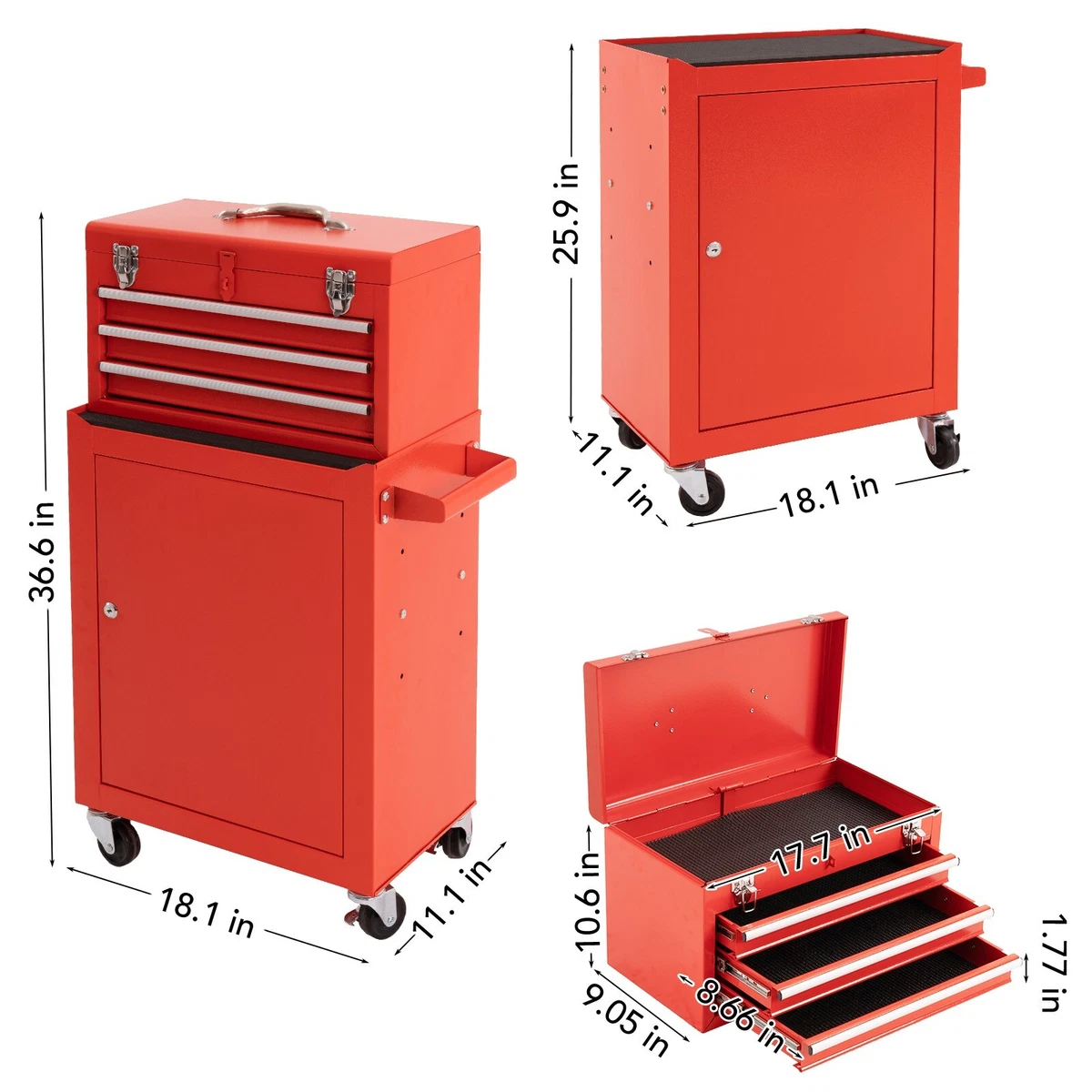 3 drawer sale rolling tool box
