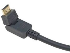 NEW 5FT GOLD 180 PIVOT High Speed HDMI Cable 1080p HD 3D TV DVD BLU-RAY PS4 