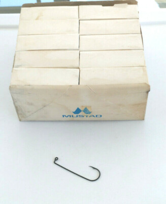 Mustad Hooks LOT - Abdereen Jig Hooks- #37408 -1 BOX 1000 CT. 5/0 Black - Tackle