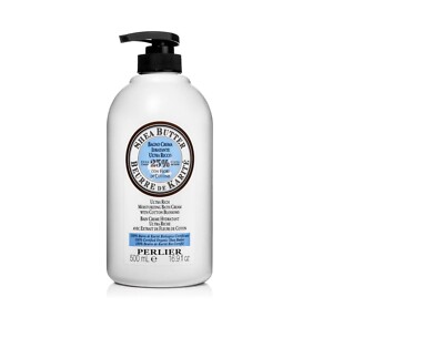 Perlier SHEA BUTTER COTTON BLOSSOMS BATH & SHOWER CREAM NEW SEALED