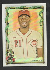 2023 Topps Allen & Ginter HUNTER GREENE Silver Portrait Hot Box -REDS- #182