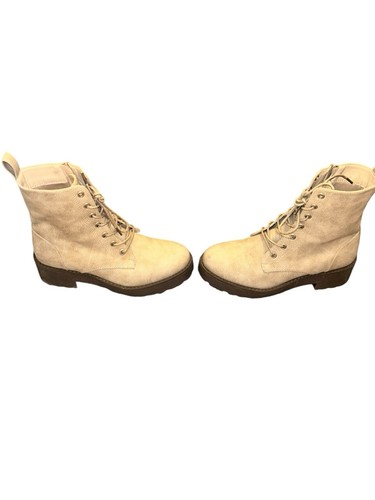 Stivaletti casual Dirty Laundry Mazzy stringati combattimento da donna marrone chiaro taglia 7,5 - Foto 7 di 9