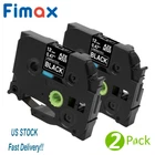 2PK TZ335 TZe335 Compatible Brother P-Touch Label Maker Tape 12mm White on Black