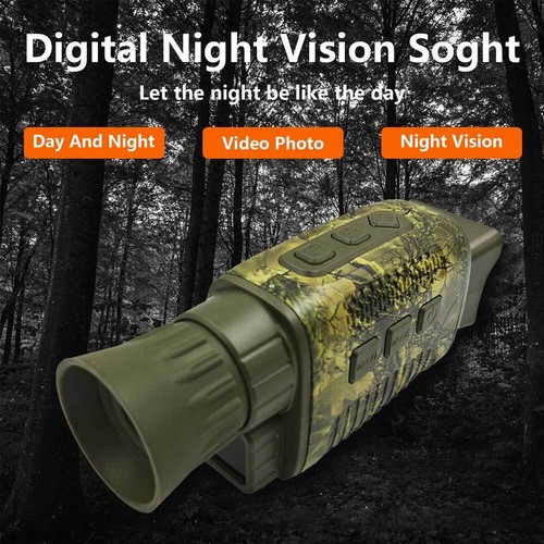 4K HD IR Night Vision Monocular Goggle Hunting 5X Digital Zoom Day/Night Camera - Picture 18 of 21