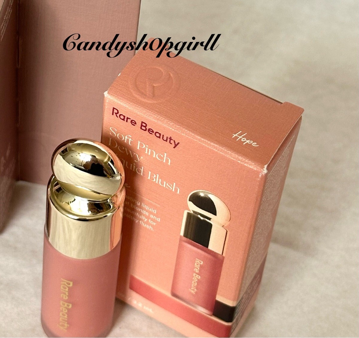 3PC Rare Beauty Soft Pinch Dewy Liquid Blush HOPE/Hand Cream