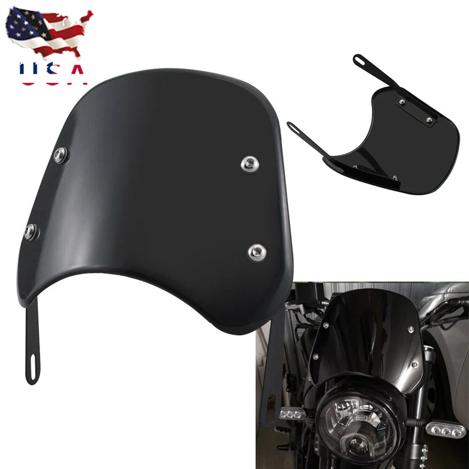 Faros delanteros negros 5-7" parabrisas universal para Yamaha BMW F650 Foto 2 de 4