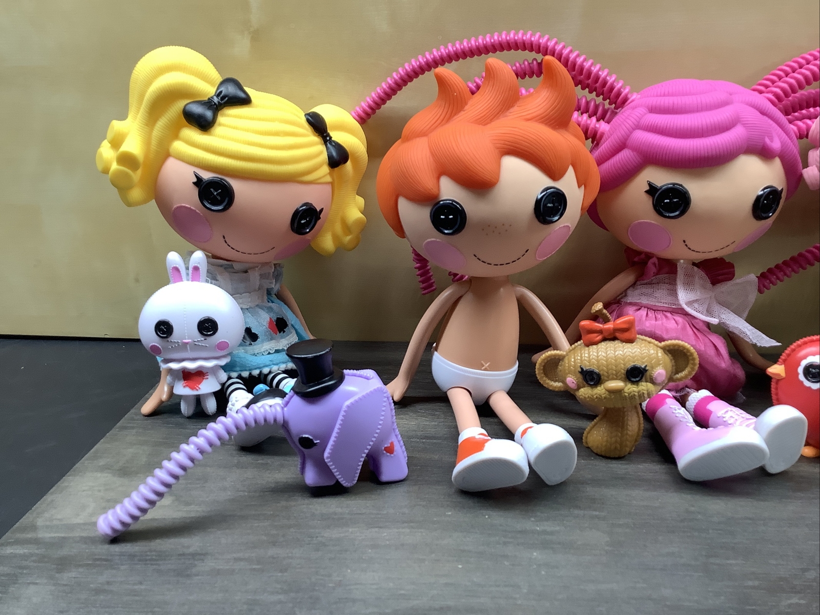 Lalaloopsy Alice Wonderland 12" Large Doll Plus Extra! Lot Of 9, Great