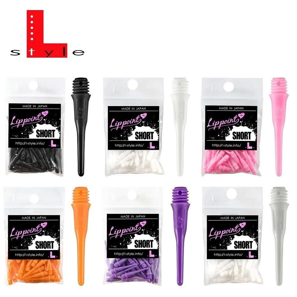 50 L-Style Short Lip Soft Dart Spitzen Kurz 22mm 2ba Lippoint Shortlip