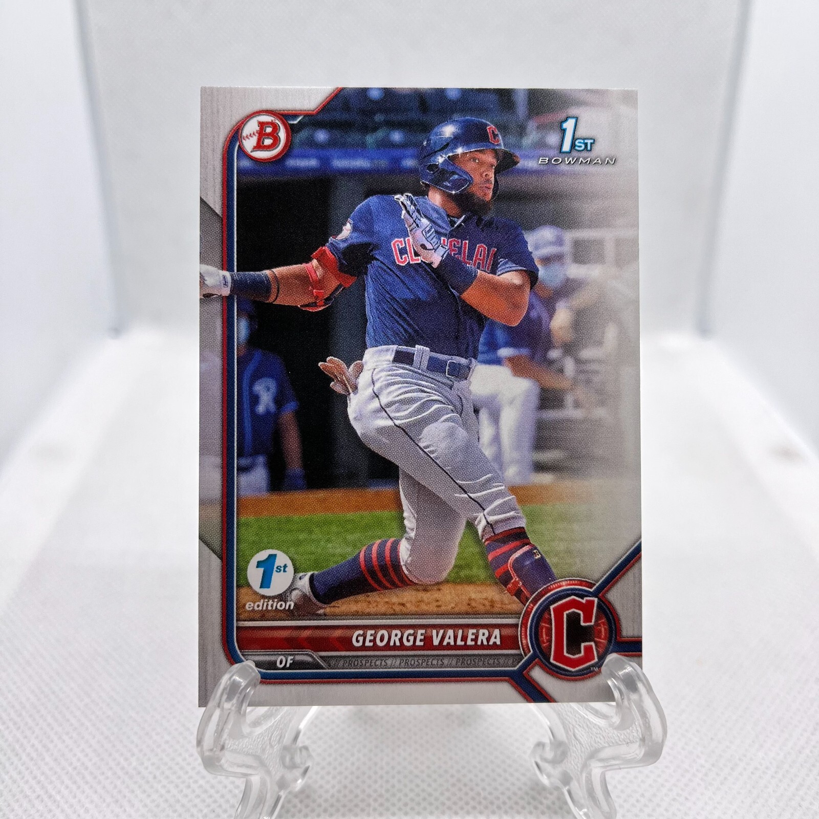 2022 Bowman 1st Edition George Valera #BPPF-22 Cleveland Guardians 1st Bowman