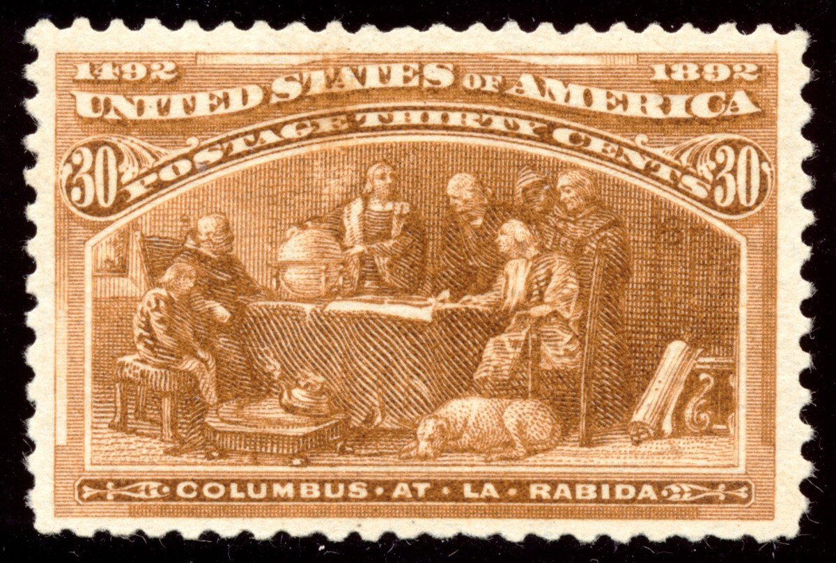 US 239 30c Columbian Expo 1893 Columbus at La Rábida F-VF NH | eBay