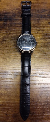 Poliertes 42 mm CORGEUT schwarzes Zifferblatt Gangreserve automatisch mechanisch Herren FastP&P