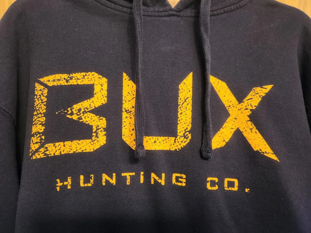 Orange hoodie with black writing outlet