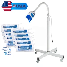 Portable Dental Teeth Whitening Lamp Stand Light/Orthodontic Brace Cleaning Kit