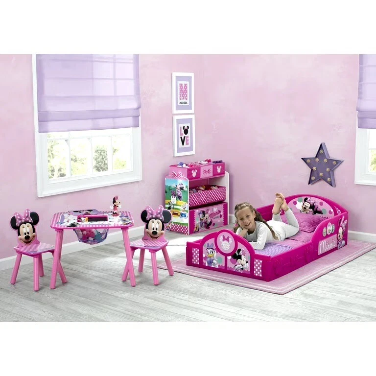 Cama infantil Delta infantil Minnie Mouse plástico resistente, rosa NOVA - Imagem 2 de 4