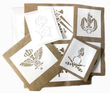 Italian Helmet Stencil WWII Templates WW2 Italy Casco d'acciaio Choice of Many