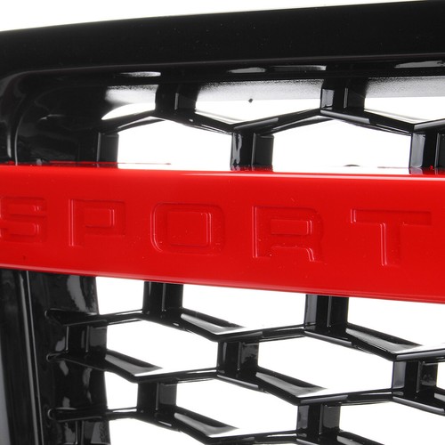 Black&Red Side Fender Guard Vents Grille Side Vent For 05-09 Range Rover Sport - Foto 5 di 10