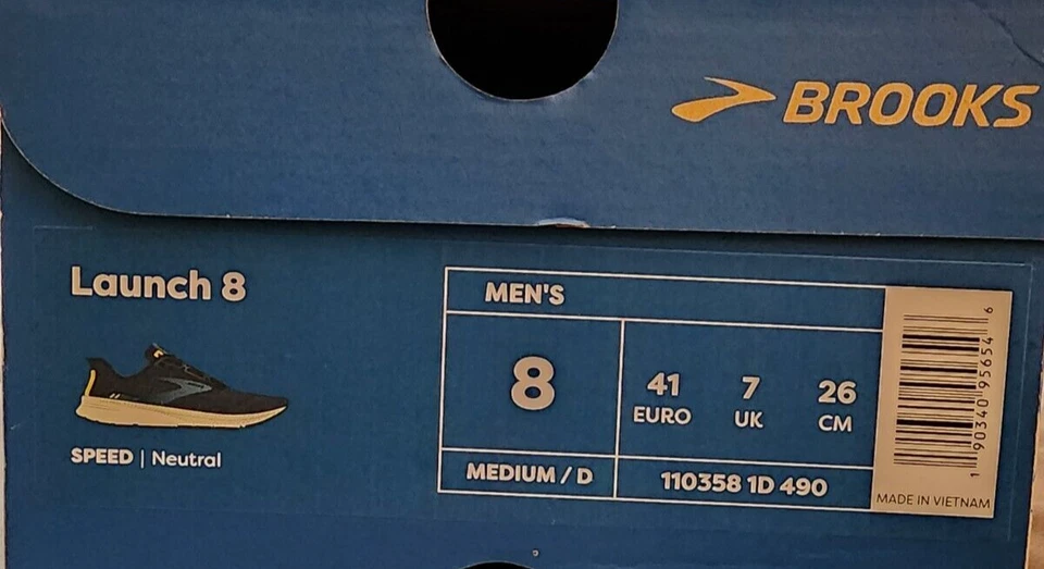 Zapatos para correr Brooks 8 D (mujer 9,5) Launch 8 para hombre en chaquetón/legión Foto 4 de 4
