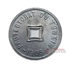 TONKIN TONQUIN VIETNAM 1/600 Plate 1905 km#1 EBC / XF