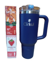 Cirkul Midnight Blue All-Day StrawSip Tumbler Starter Kit NO BOX - 40oz FREE S/H