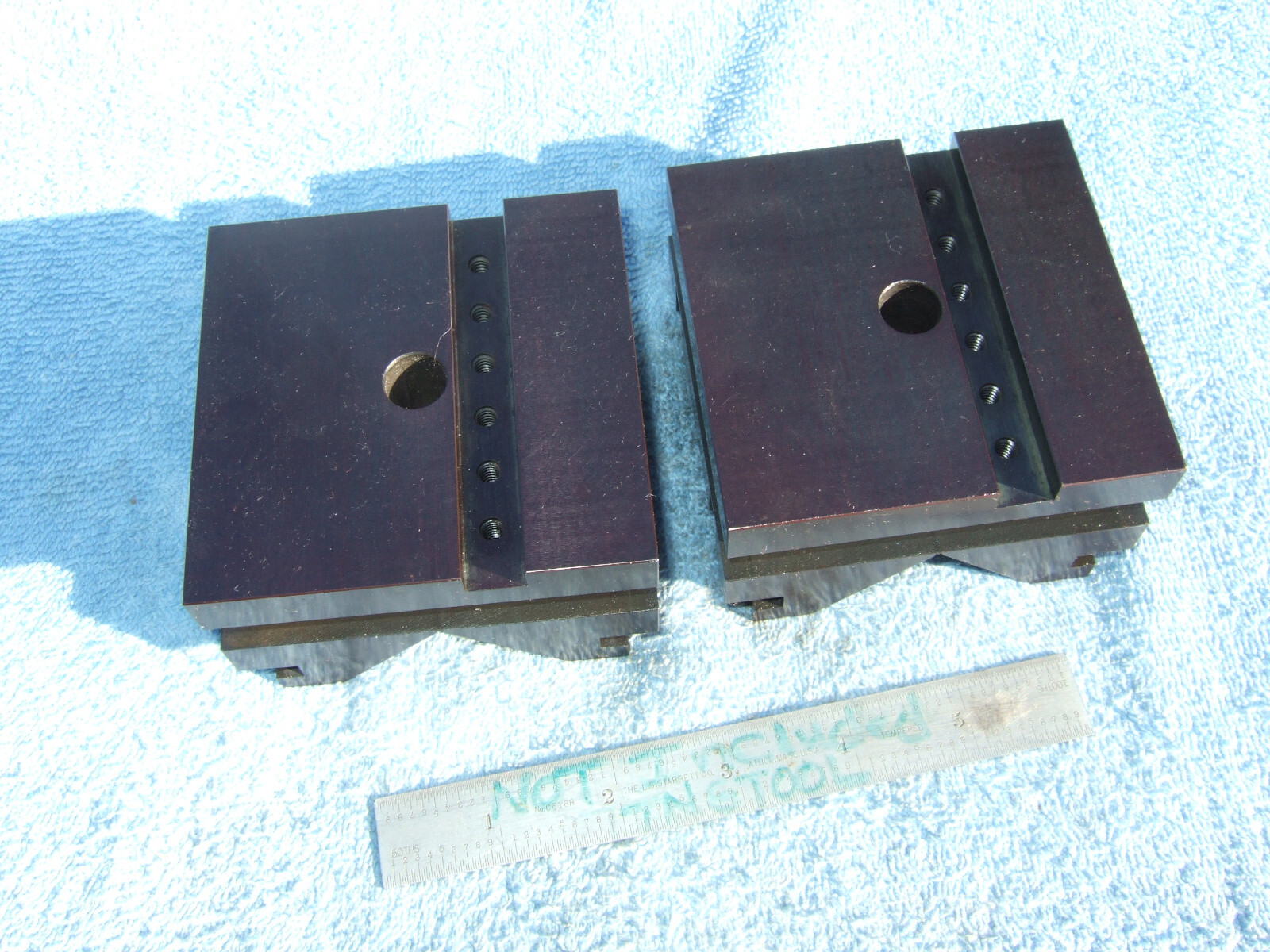 V BLOCK SET NOS USA TOOLMAKER MADE FOR YOUR BRIDGPORT MACHINIST VINTAGE OLD TOOL