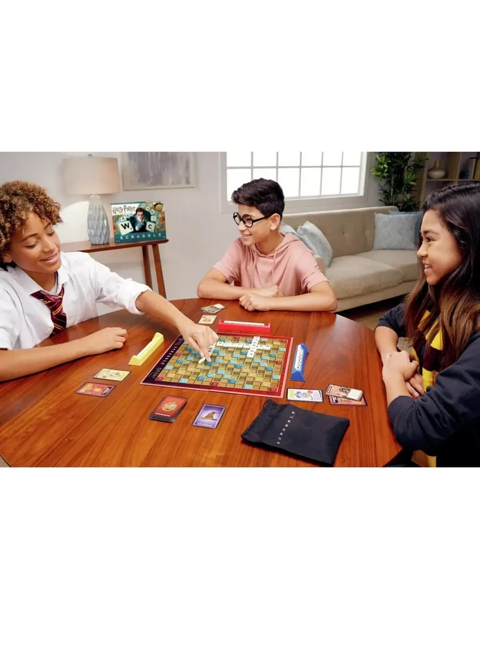 Harry Potter Scrabble Family Fun Word Official Board Game - Image 3 of 4