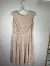 T Tahari Womens Pink Sleeveless Zip Up Midi Dress Size 2🔥
