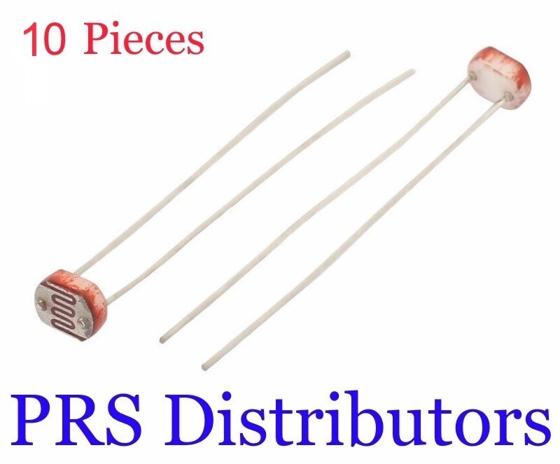 10 FOTORESISTENZA LDR Sensore Luce ARDUINO Fotocellula Solare GL5528 Resistenza - Foto 12