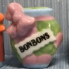 Tiny Kitchen Jars Crocks Food Storage Jam Feves Dollhouse Kitchen Miniatures