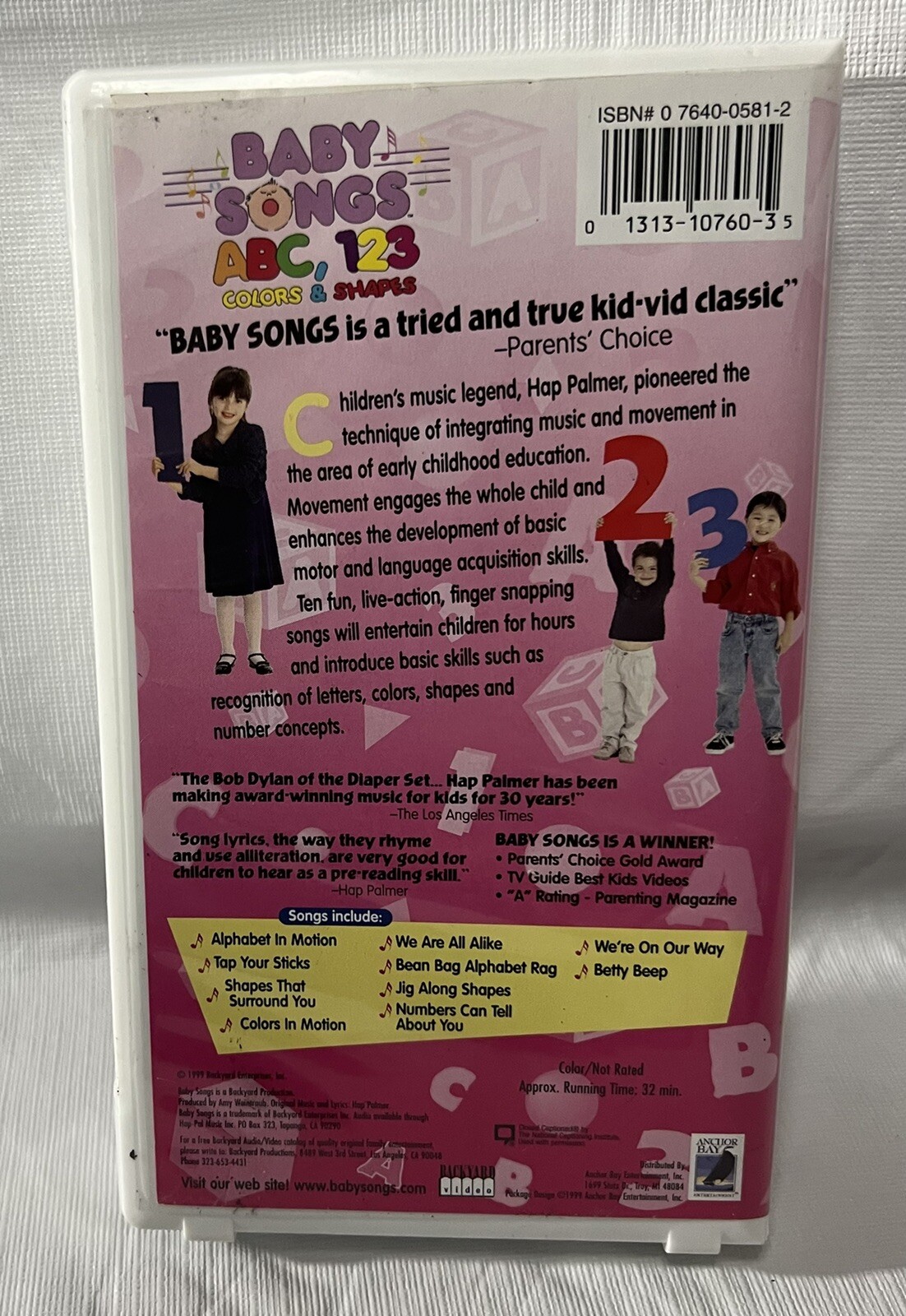 Baby Songs ABC 123 Colors Shapes VHS Tape | eBay