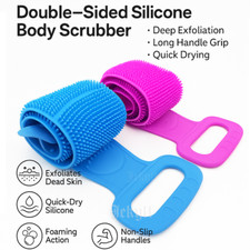 Cepillo Exfoliante de Silicona para Mugre Sucio Espalda Cuerpo y Piel Brush Body