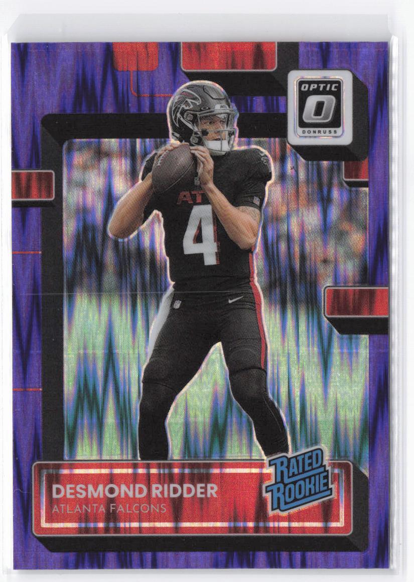 2022 Donruss Optic Desmond Ridder Rated Rookie #202 Purple Shock Prizm