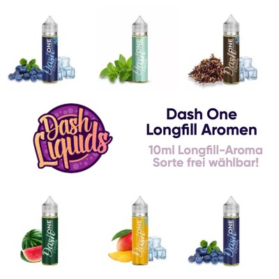 Dash One Longfill Aroma - 10ml in 60ml Flasche zum Mischen - Sorte nach Wahl