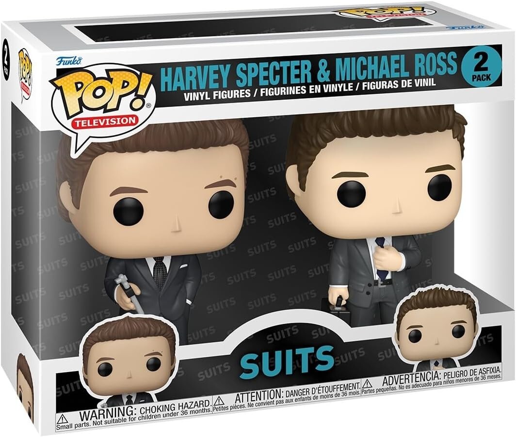 Funko Pop Suits: Harvey Specter & Michael 'Mike' Ross Figure (2