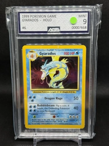 1999 Base Unlimited Gyarados 6/102 Holo AGS 9.