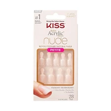 Kiss Acrylic Nude Petite Glue Nails - KANP01