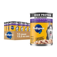 High Protein Wet Dog Food, Adult Soft Canned Dog Food, Chicken  Duck Flavor,...