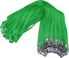 Green Lanyards Bulk 50 packs Lanyards for ID Badges,Lanyards with Swivel Hook C