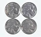 Buffalo Nickels Sharp Horn XF/AU - 1935 1936 1936 1937 Lot Collection *471