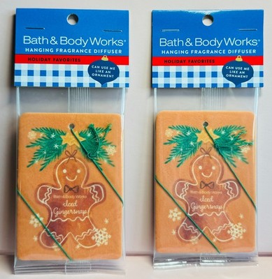 *NEW* ICED GINGERBREAD ~ 2PK ~ HANGING CAR DIFFUSER  ~ Bath & Body Works
