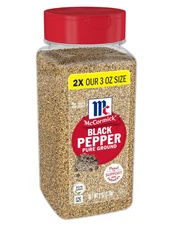 McCormick Pure Ground Black Pepper, 6 oz
