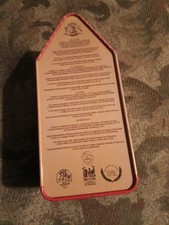 Leonidas House-Shaped Collectible Biscuit Tin Metal Container