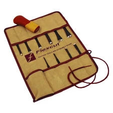 Wood Carving Tools Set, 11 Piece SK107 | 10 High Carbon Steel Blades and Inte...