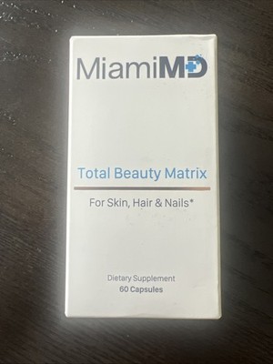 MiamiMD Total Beauty Matrix 60 Capsules Exp 8/2027 - New/Sealed!