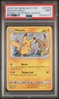 Pikachu 2019 Pokemon Sun Moon Team Up Promo #SM162 PSA 9 PERFECT SWIRL LOCATION!